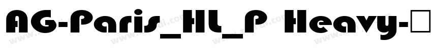 AG-Paris_HL_P Heavy字体转换